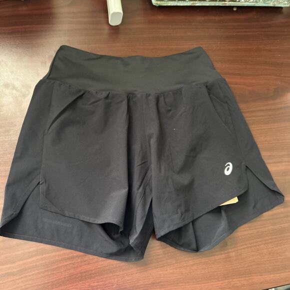 ASICS Pants - Asics Shorts Black Road 5.5 Inch Running Shorts Womens Size Small New NWT Dry